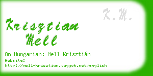 krisztian mell business card